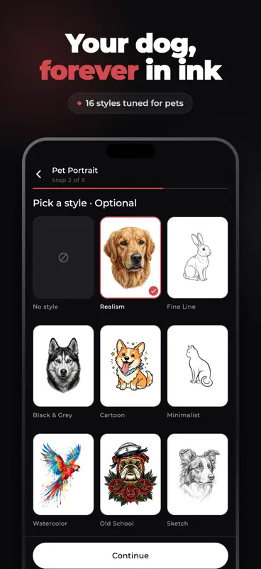 InkStudio: AI Tattoo Generator screenshot 4 of 8