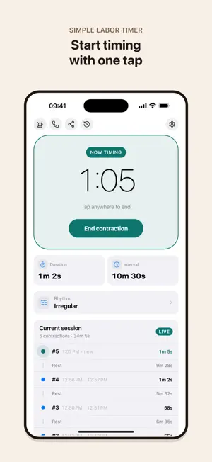 Simple Labor Timer screenshot 4