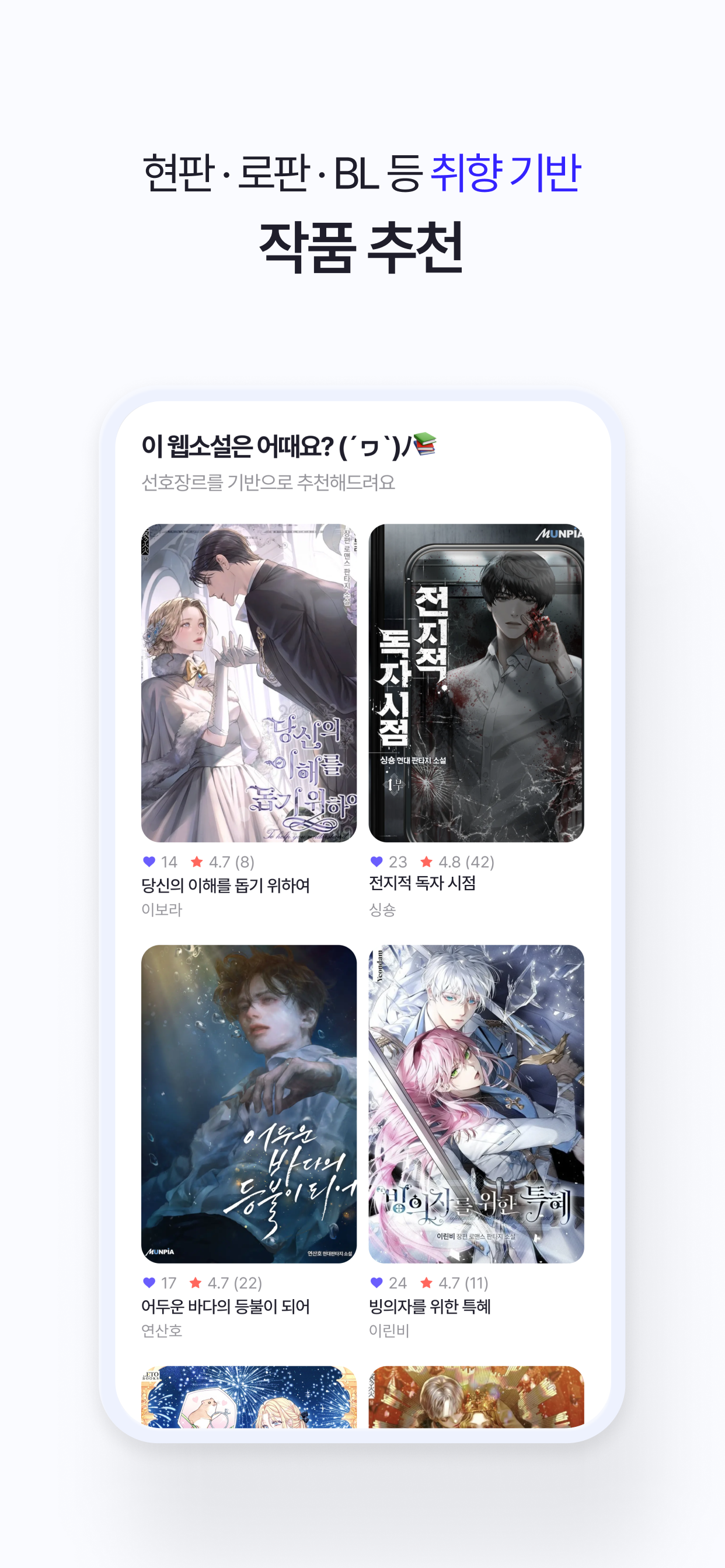 웹소소 - 웹소설 독서기록, 취향분석
