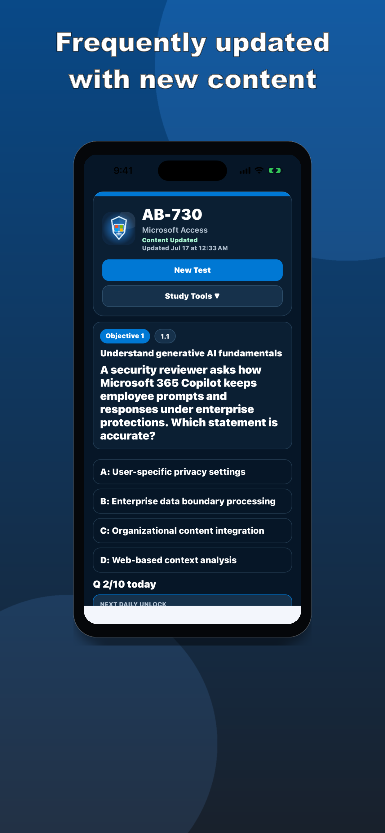 AB-730 Practice Test screenshot 8