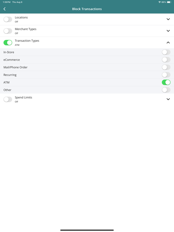 Parda CardXperience iPad screenshot