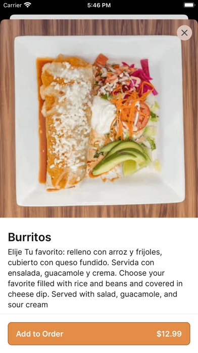 Lempira Restaurant iPhone screenshot 4 - Food & Drink app