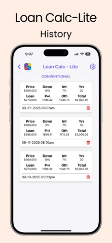 Loan Calc-Lite Screenshot 2 of 9