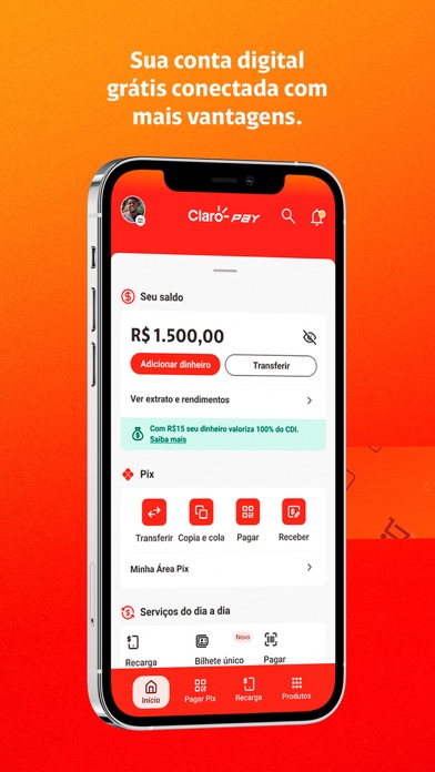Claro Pay: Digital Account Screenshot