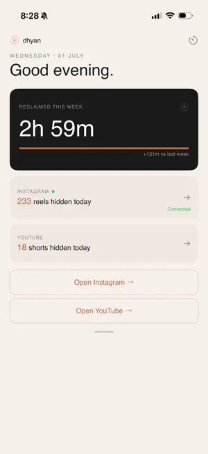 Dhyan: Block the Scroll screenshot 1