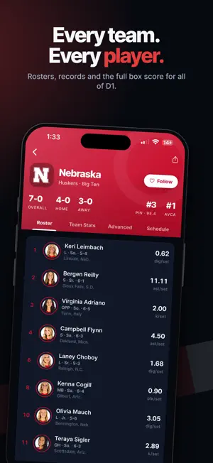 Pin: Volleyball Stats screenshot 2