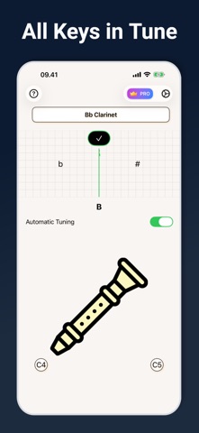 Clarinet Tuner - Tuneguide Screenshot 4 of 4