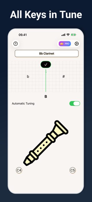 Clarinet Tuner - Tuneguide Screenshot 4 of 4