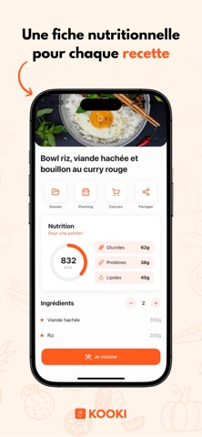 KOOKI : Extracteur de recettes iPhone screenshot 3