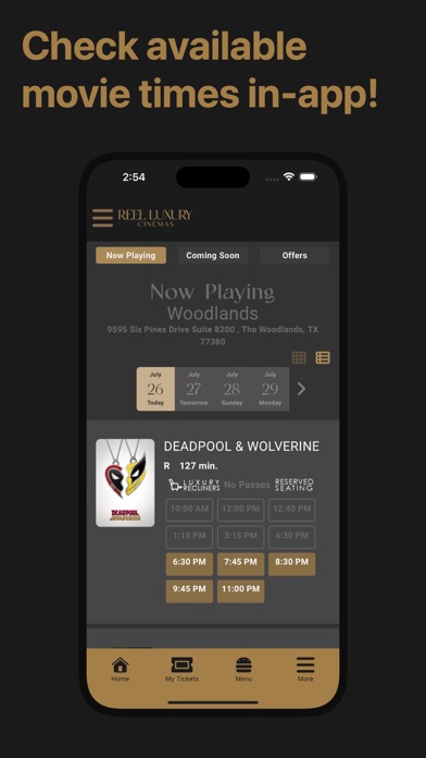 Reel Luxury Cinemas Screenshot