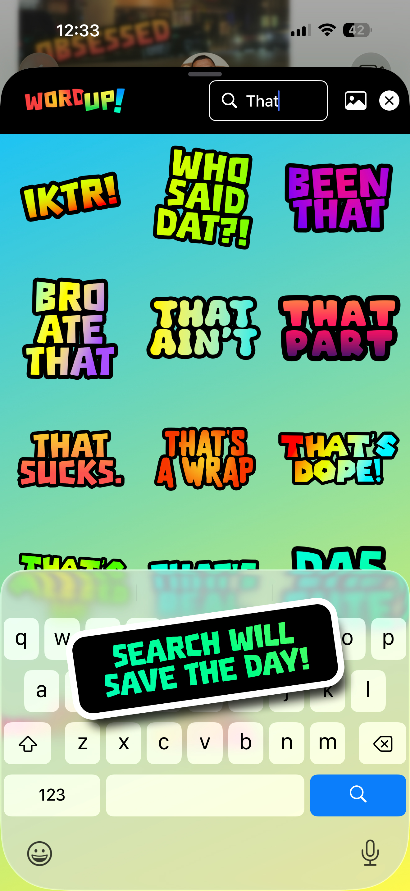 Word Up! - Fun Stickers screenshot 6