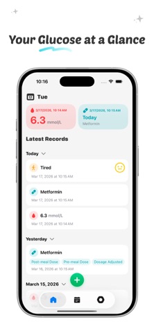 GTrack - Blood Sugar Tracker Screenshot 1 of 4