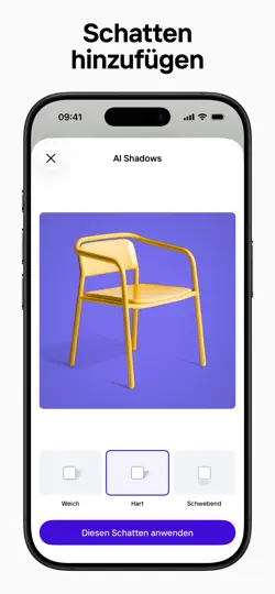 Screenshot von Photoroom: KI Foto Editor auf dem iPhone 6