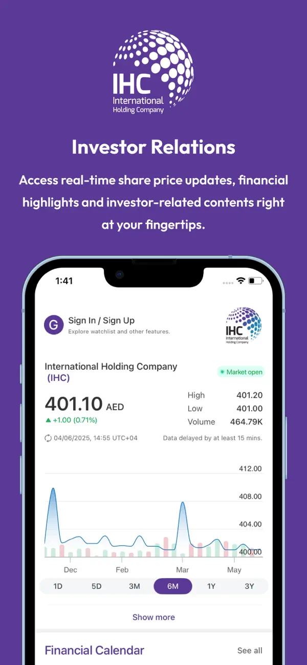 Screenshot #1 pour IHC Investor Relations