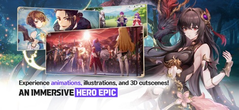 Seven Knights Re:BIRTH - Delve into an immersive hero epic, revealed through diverse cinematic presentations and rich character illustrations that enhance the narrative.