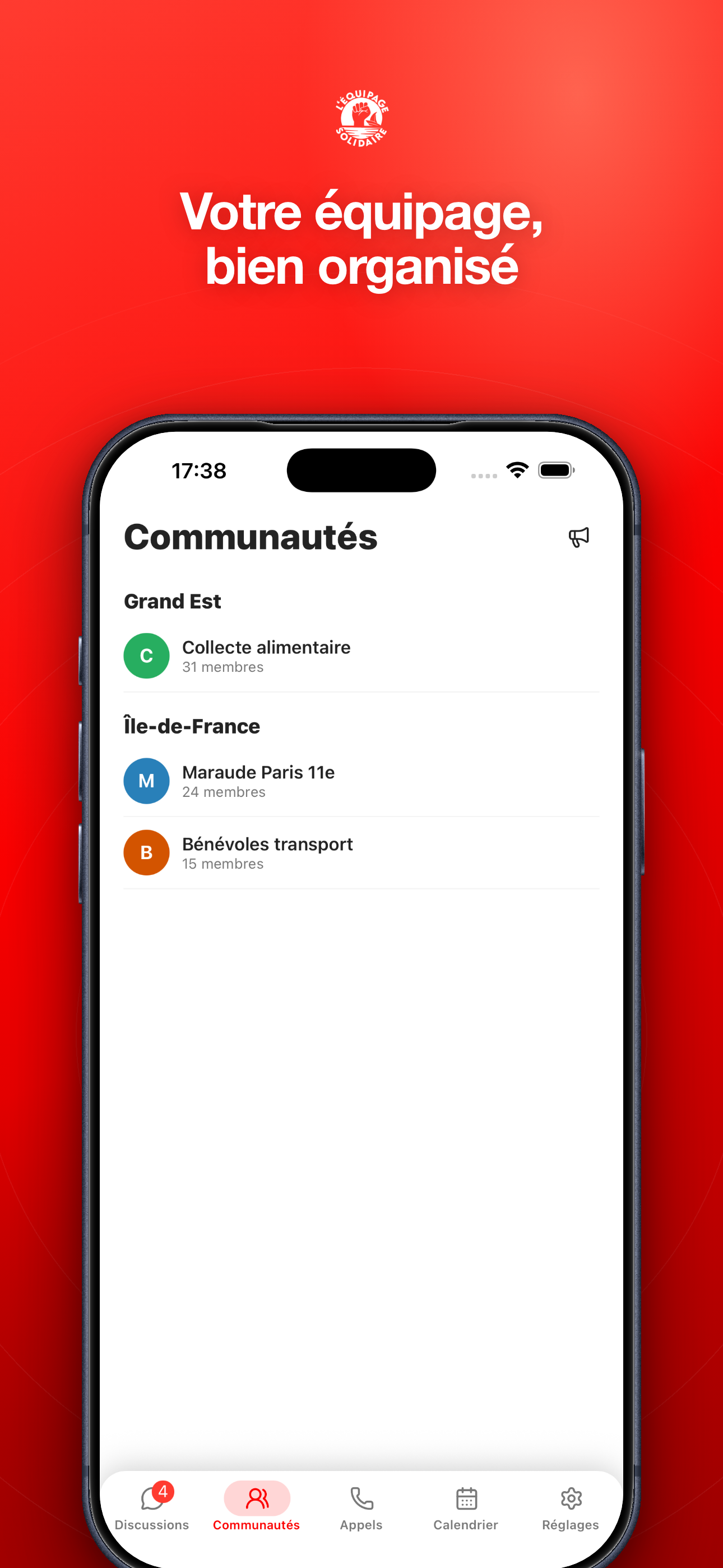 Équipage Solidaire - Chat screenshot 3
