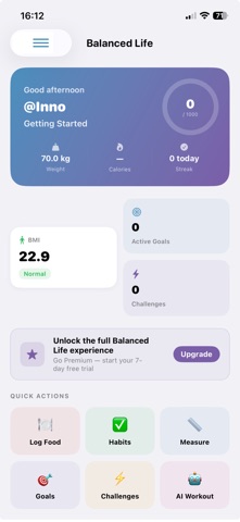 Balanced Life: Weight Tracker screenshot