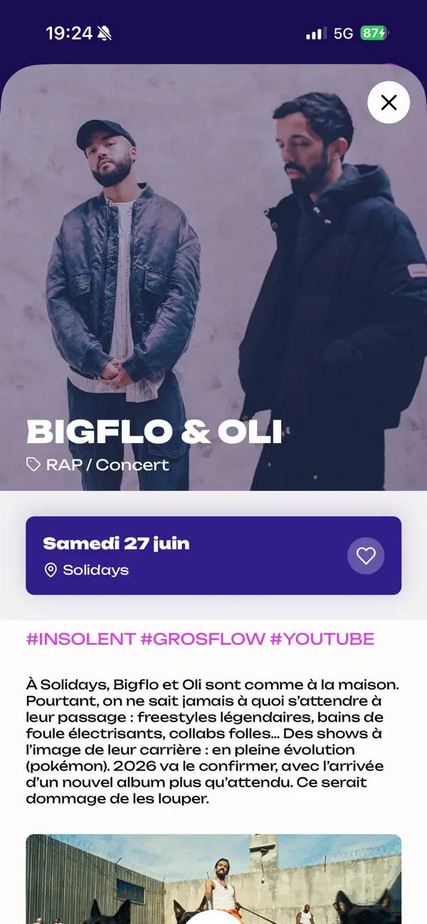 Screenshot #3 pour Solidays 2026