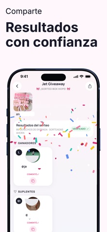 Jet Giveaway Instagram Sorteo iPhone screenshot 5