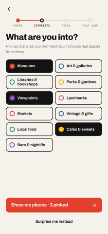 Tiny Trips: City Walks iPhone screenshot