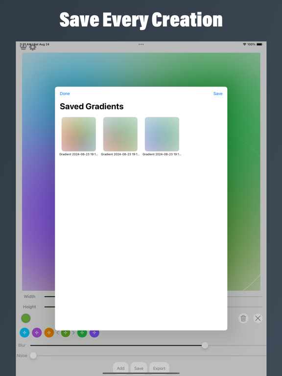 Screenshot #6 pour Color Gradient - Card Tool