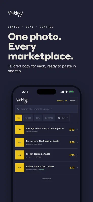 Vinting: AI Listing Maker screenshot 4 of 6