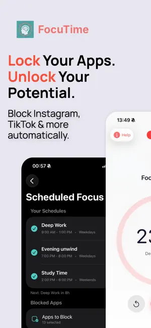 FocuTime - Block Apps & Focus screenshot 1