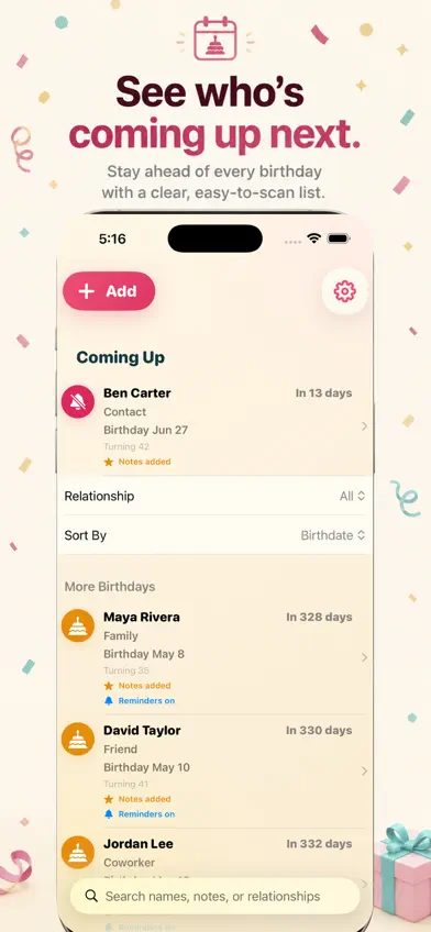 Birthday Caddy screenshot 2