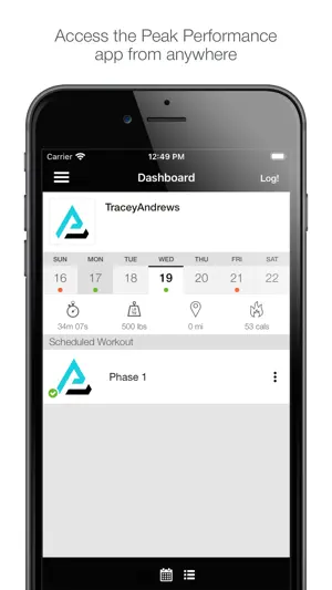 Peak Performance PT App screenshot 1