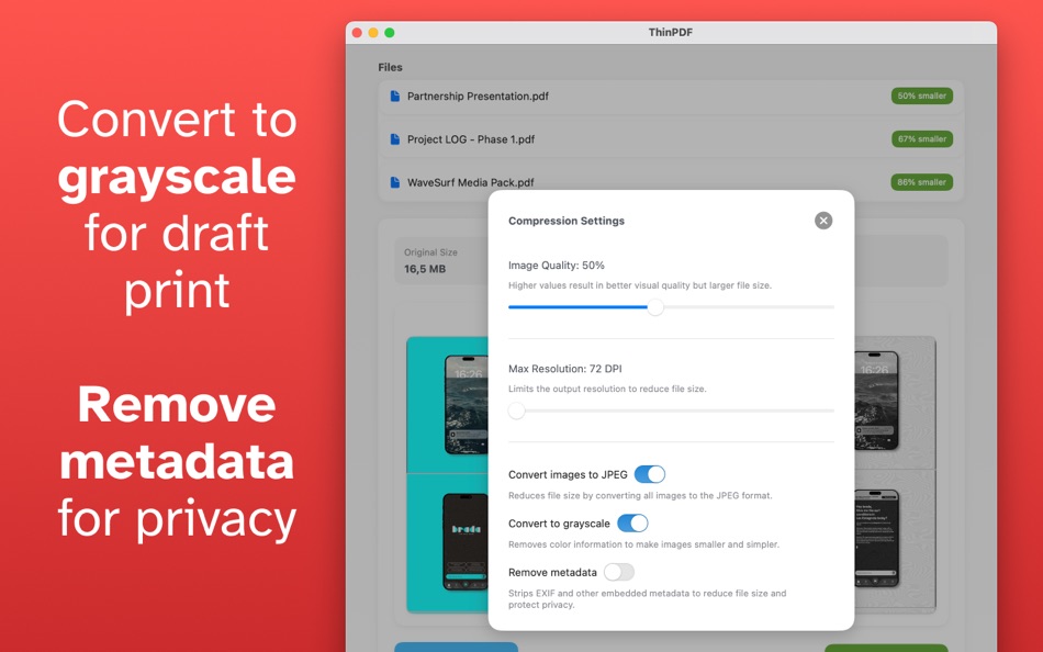 #3. PDF Compressor - ThinPDF (macOS) Von: Pierre Stanislas