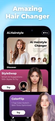 HairStyle Pro: AI Hair Changer iPhone screenshot