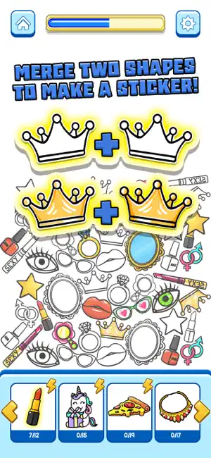Merge Sticker Playbook Game 2D screenshot 3