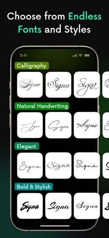 Signature maker - Digital sign iPhone screenshot