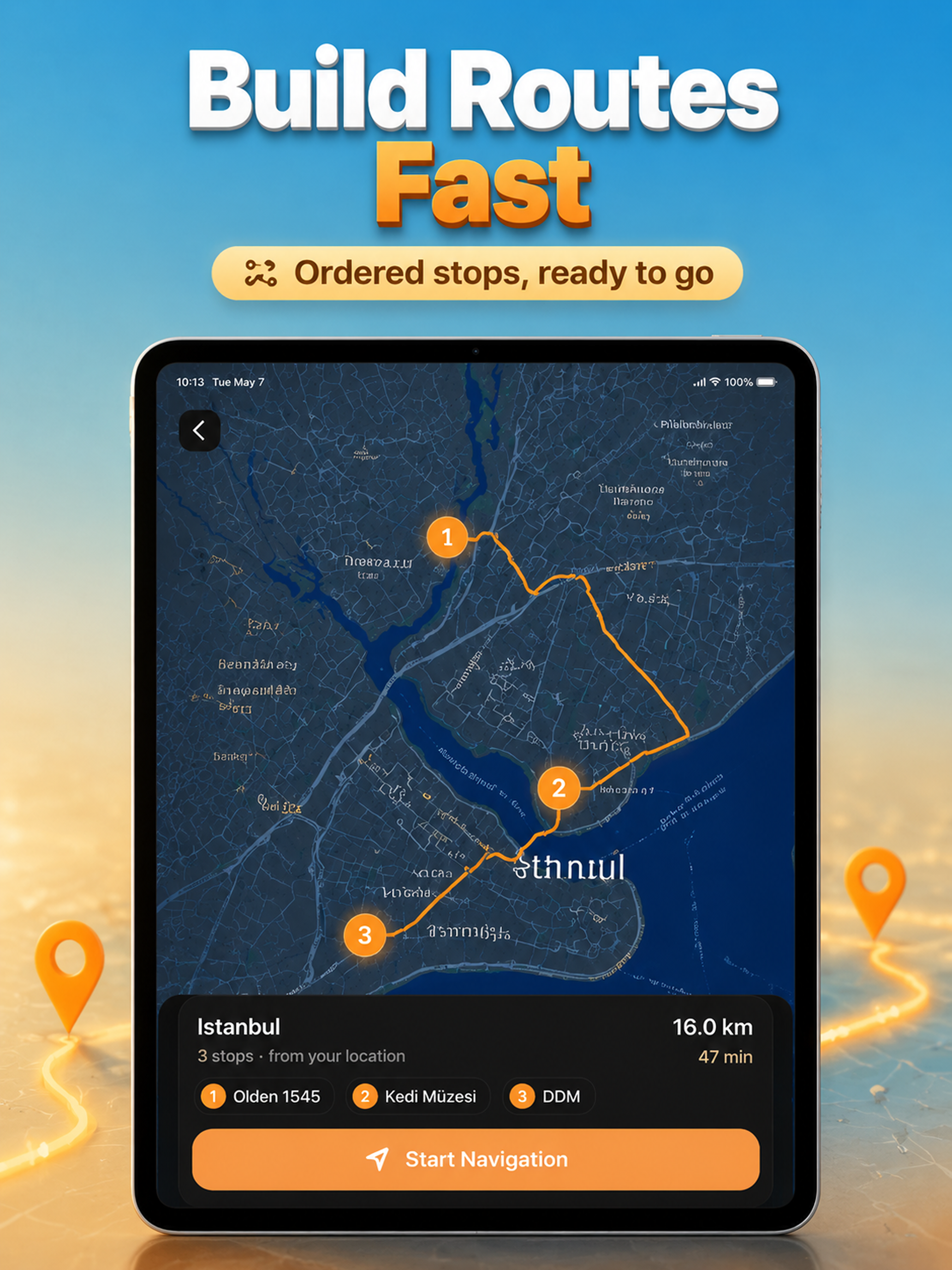 Journi: Save Places to Map