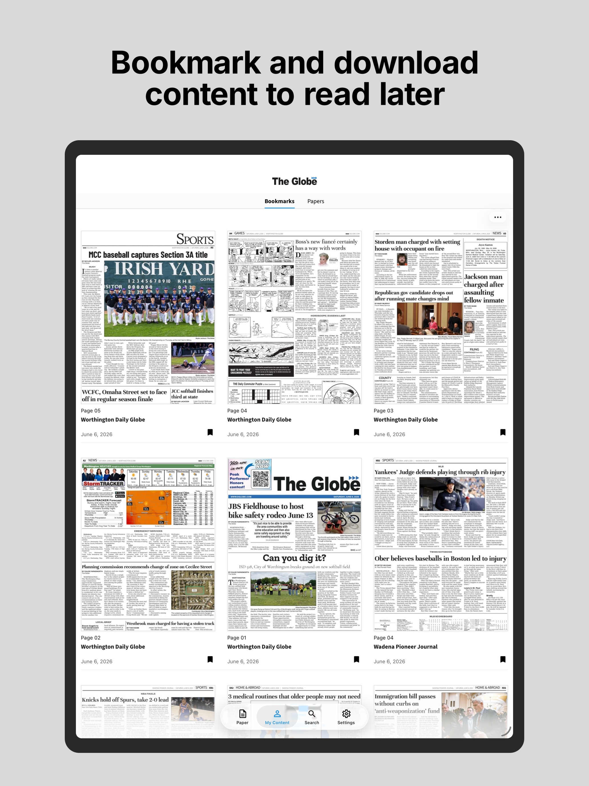 The Globe E-paper screenshot 9