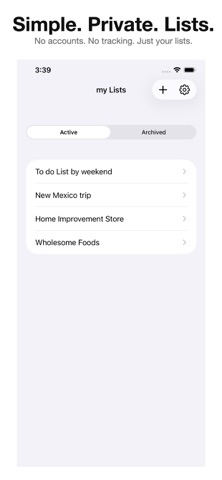 myListApp Screenshot 1 of 4