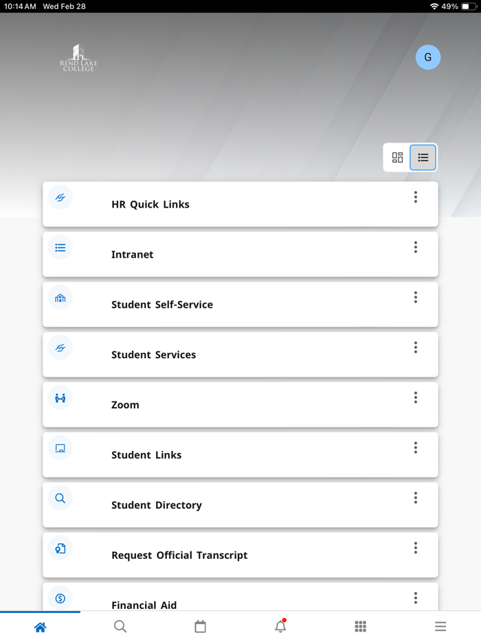 Rend Lake College myRLC new