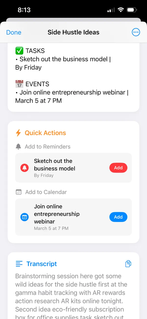 #3. ThoughtCatch (iOS) Von: Chi Chen Lee