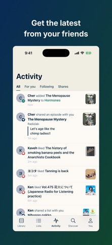 LISTND - Podcast Player iPhone screenshot