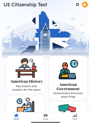 US Citizenship Test '25: US.it iPad screenshot