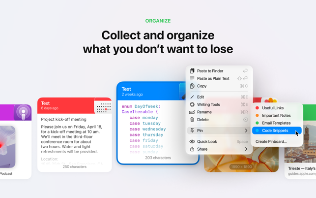 Paste – Limitless Clipboard Screenshot