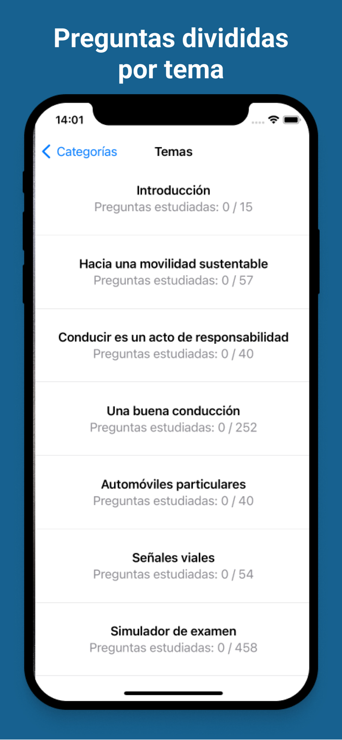 Simulador examen de conducir