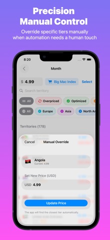 PriceLocus：应用价格本地化与全球内购订阅定价 screenshot