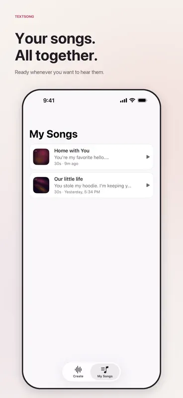 TextSong – Say It With a Song screenshot 7 of 7