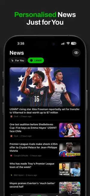 Turf: Soccer scores & news screenshot 2