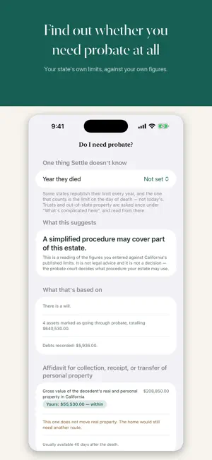 Settle: Probate & Executor screenshot 3