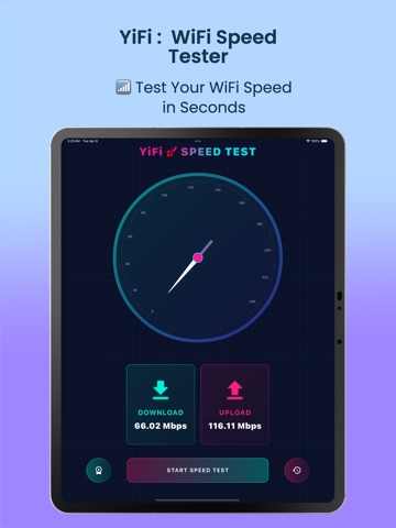 WiFi Speed Test: YiFi iPad screenshot