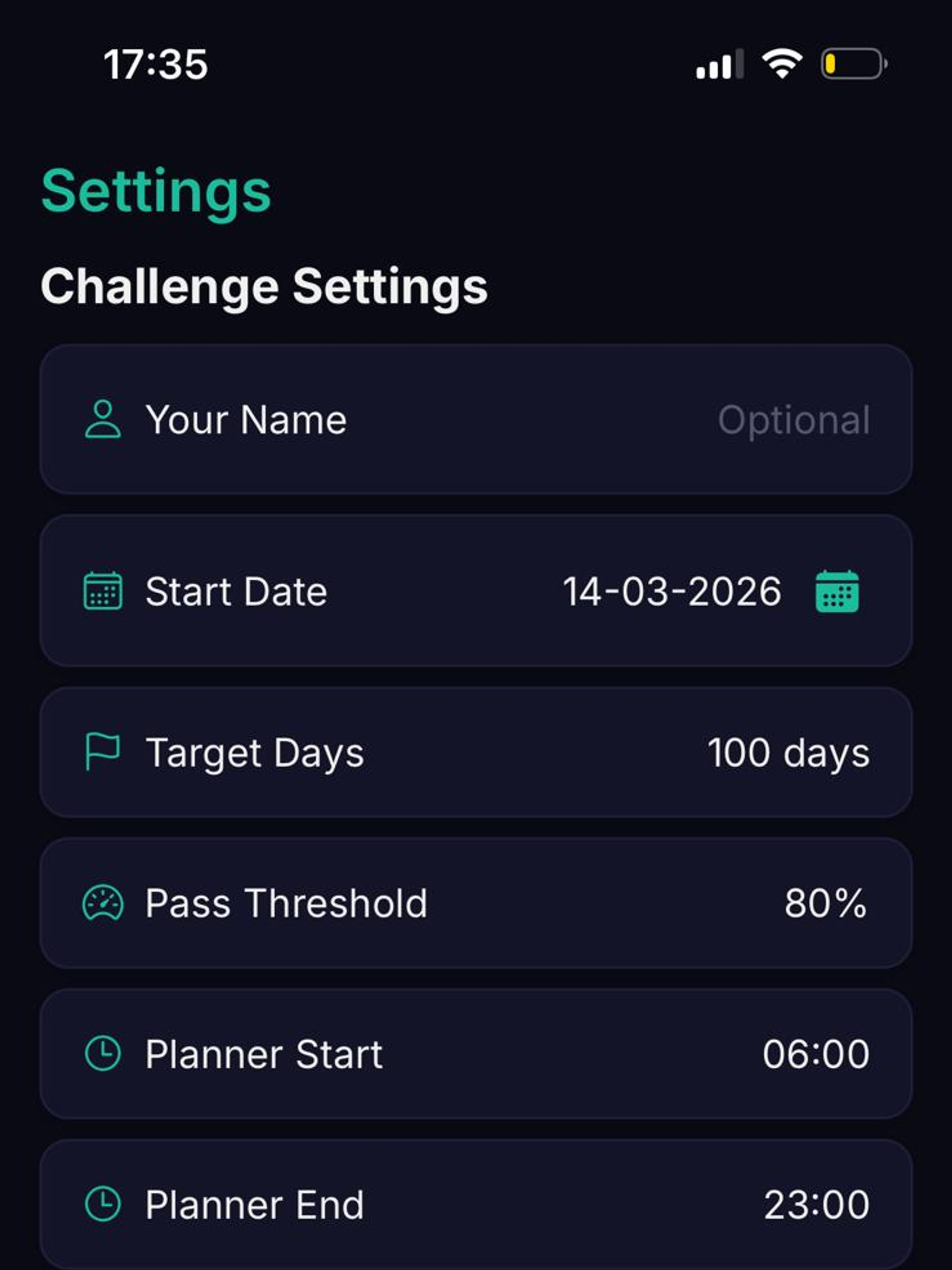 100 Days of Discipline