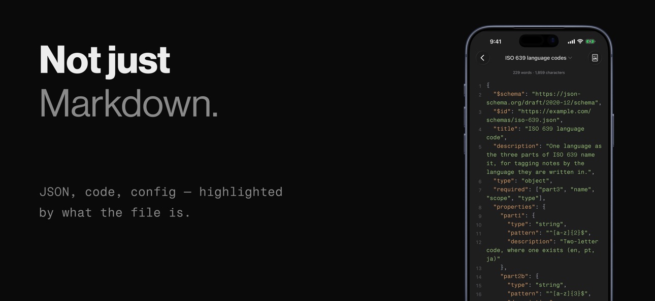 Screenshot 5 of mrkdwn — Markdown Notes Editor