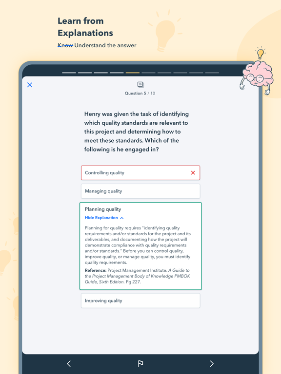 Screenshot #6 pour Pocket Prep PMP 2025